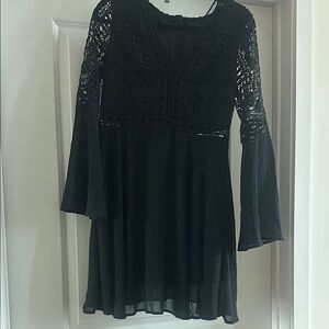 Elegant Black Lace Dress
